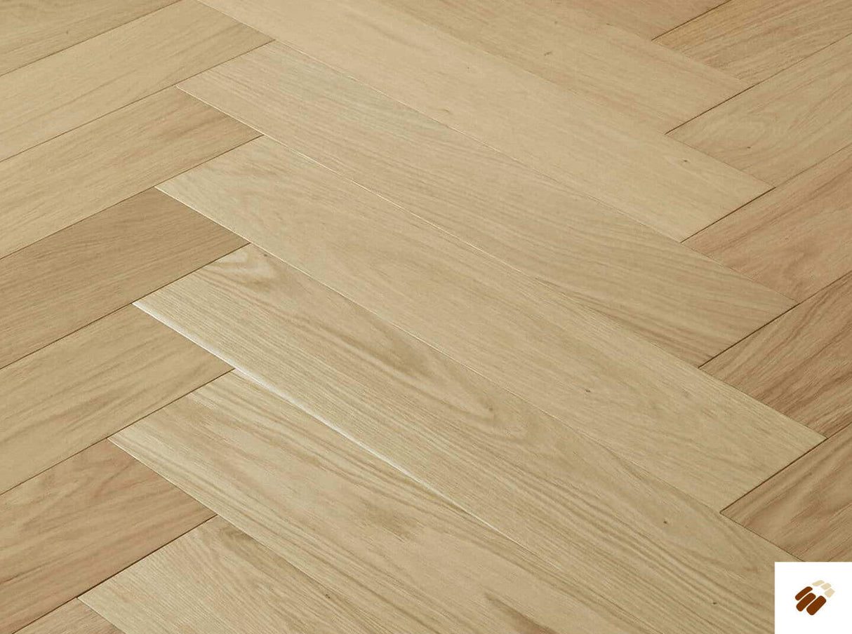 Oak Herringbone Flooring - 120mm – Apsley - Raw Oak - Select