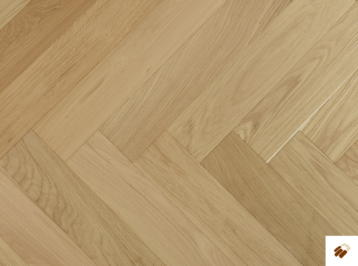 Oak Herringbone Flooring - 120mm – Hatfield - Natural Unfinished - Select