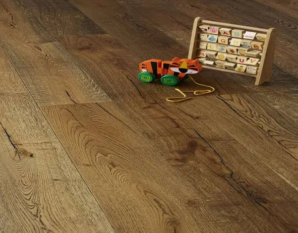 Loch Collection Oak Flooring - 190mm – Tummel - Black Grain Oak