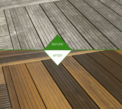 Osmo Wood Reviver Power-Gel (6609D) With Decking Scrub Brush
