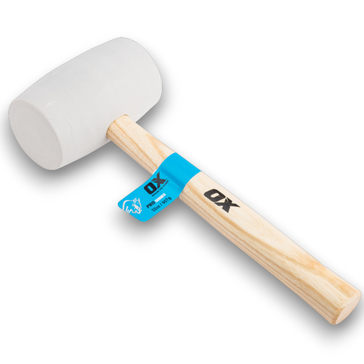 OX Pro White Rubber Mallet – 32oz / 907g