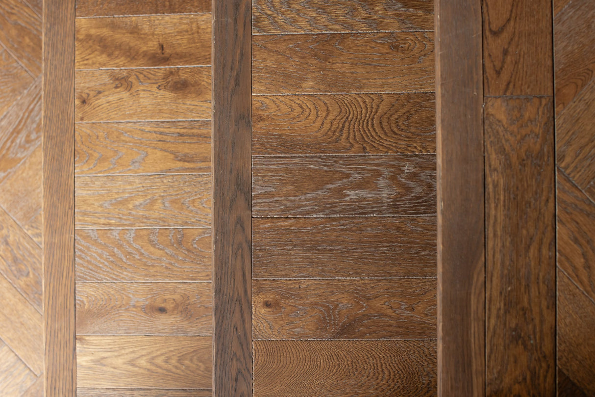 V4 Deco Herringbone Tannery Brown flooring — image 7