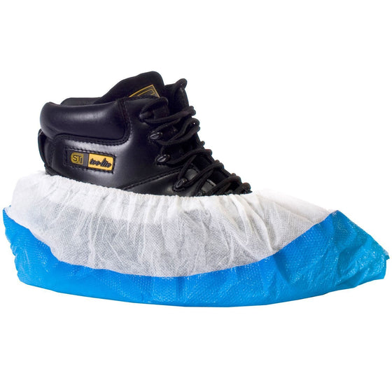 Deluxe Heavy Duty Non-Slip Overshoes (Pack of 100) ā White colour
