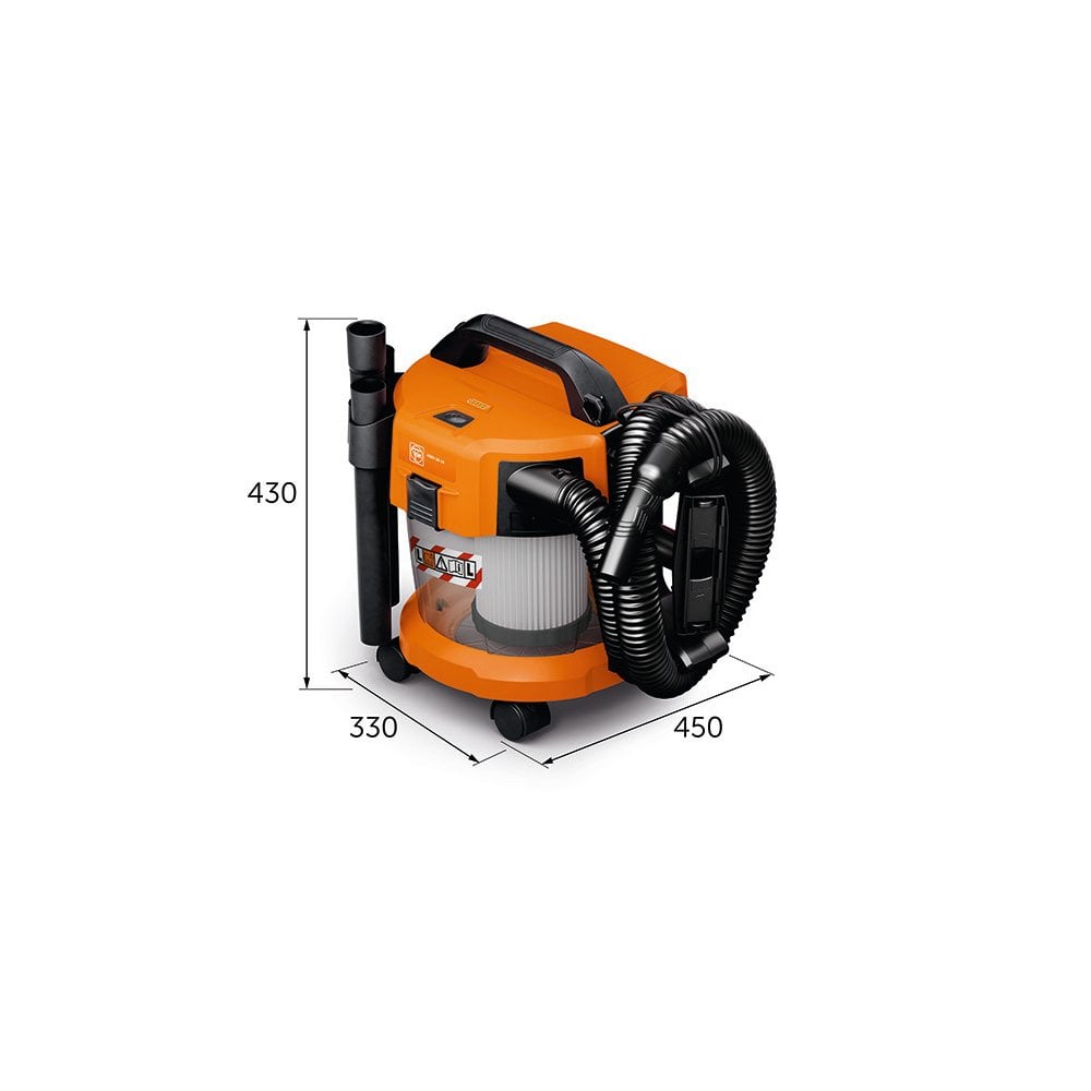 Fein ASBS 18 - 10 Select AS 18V Cordless L - Class Wet & Dry Vacuum Cleaner Bare Unit - Wiltshire Wood Flooring Supplies