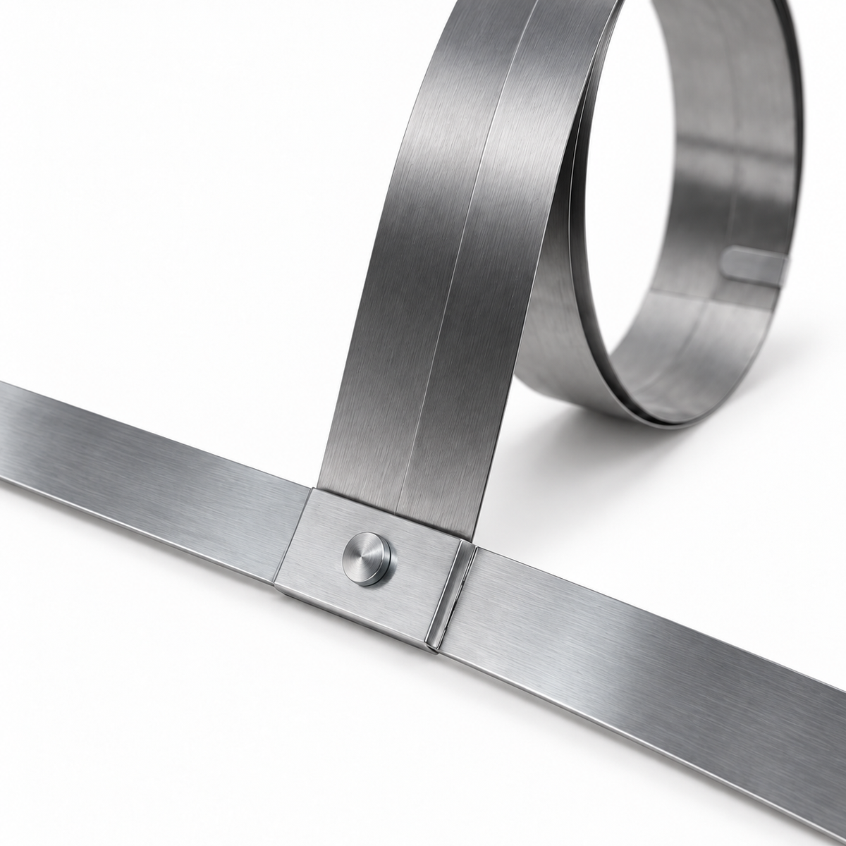 Close-up of the Janser roll-up T-square head connection and screw fastening.