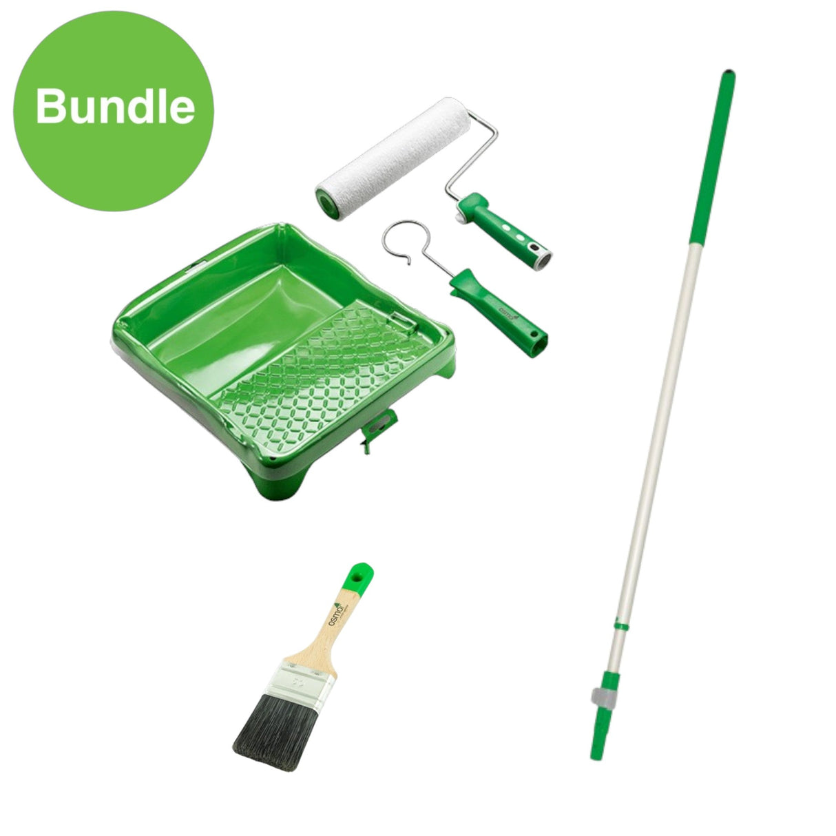 Osmo Extension Pole with Floor Roller Set and 50mm Brush - Wiltshire Wood Flooring Supplies