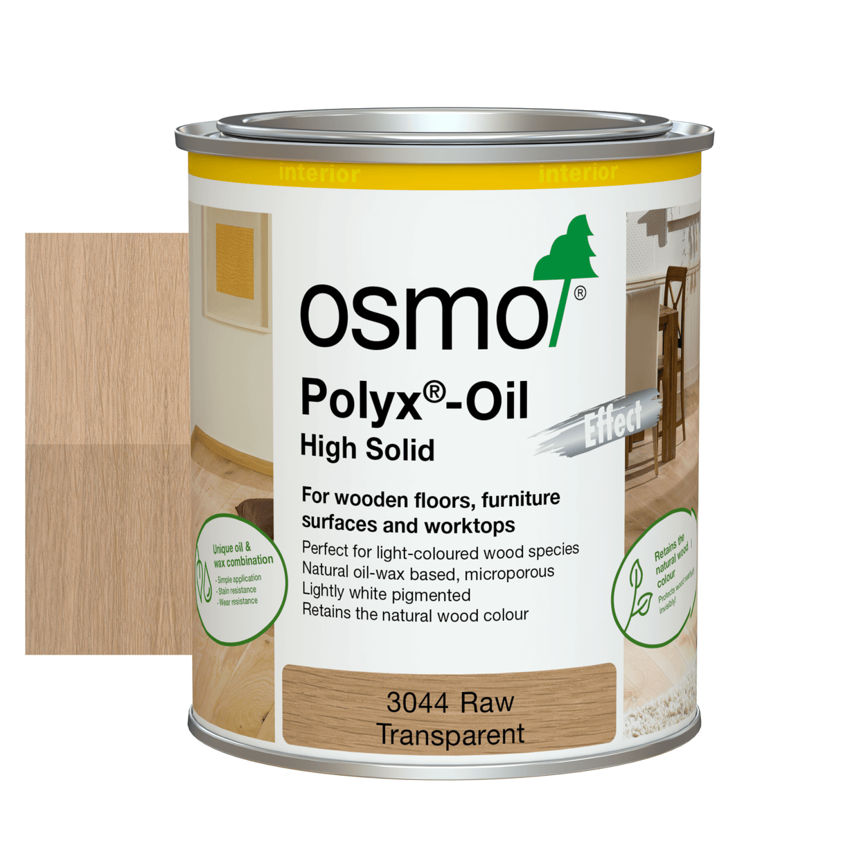 Osmo Polyx Oil Effect - Raw Matt (3044) - Wiltshire Wood Flooring Supplies