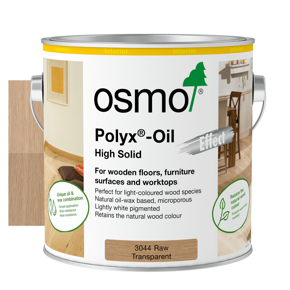 Osmo Polyx Oil Effect - Raw Matt (3044) - Wiltshire Wood Flooring Supplies