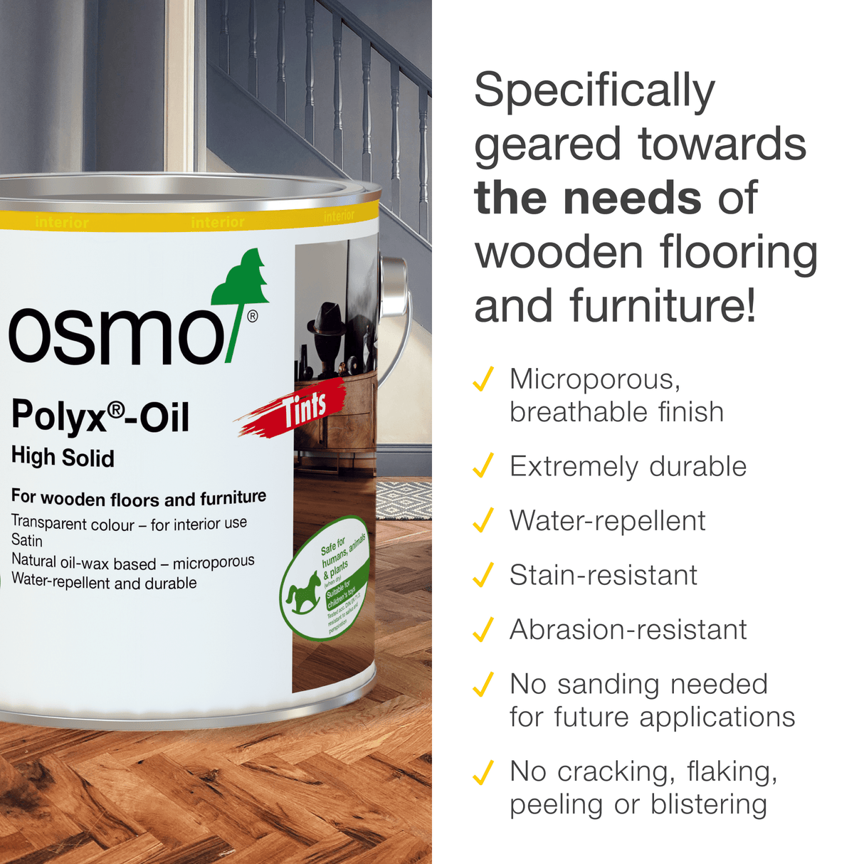 Osmo Polyx - Oil Tints – Tinted Hardwax Oil for Wooden Floors & Furniture - Wiltshire Wood Flooring Supplies
