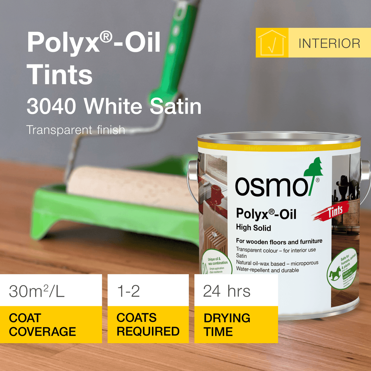 Osmo Polyx - Oil Tints – Tinted Hardwax Oil for Wooden Floors & Furniture - Wiltshire Wood Flooring Supplies