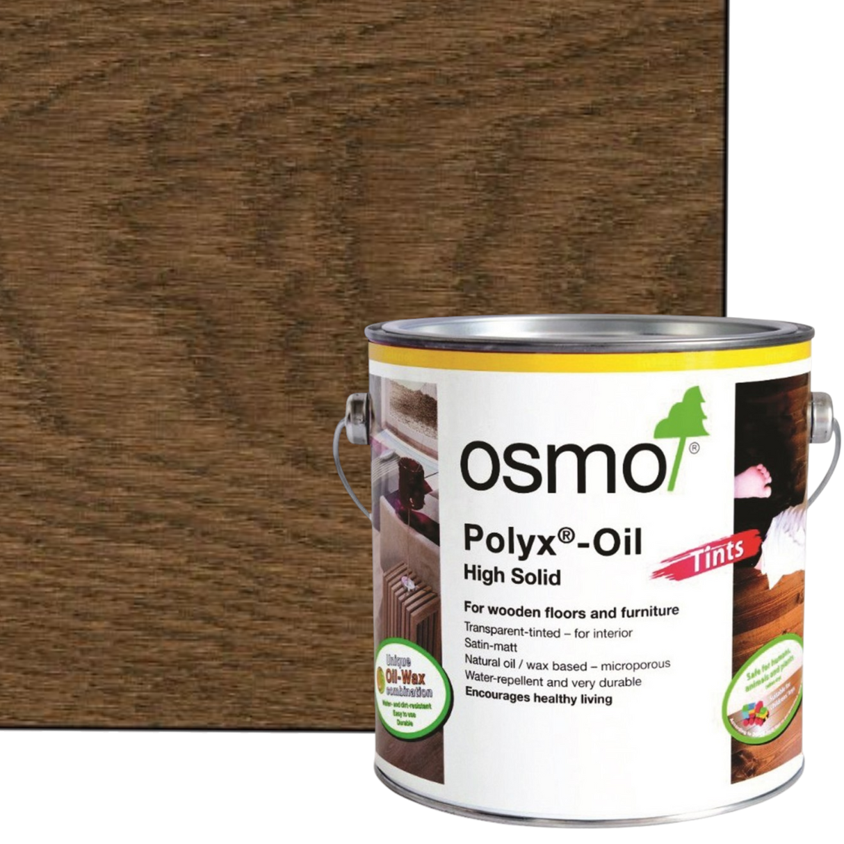 Osmo Polyx -Oil Tints – Tinted Hardwax Oil for Wooden Floors & Furniture