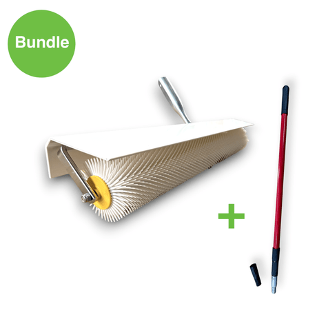 Pro - Prep Spiked Screed Roller with Extension Pole (Select Size) - Wiltshire Wood Flooring Supplies