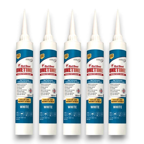 Red Devil OneTime Caulk Sealant 380ml - Box of 5 - Wiltshire Wood Flooring Supplies