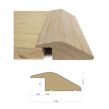 Solid Oak Ramp Threshold - Wiltshire Wood Flooring Supplies