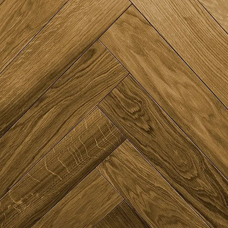 Staki Berwick Herringbone Rustic Oak Lacquered (0.80sqm pack) - Wiltshire Wood Flooring Supplies