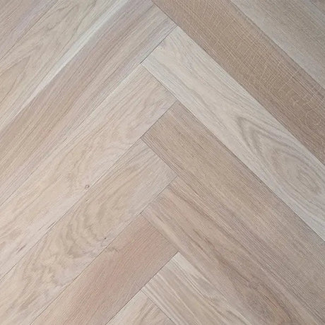 Staki Blanc Herringbone Rustic Oak LED Oil (0.80sqm pack) - Wiltshire Wood Flooring Supplies