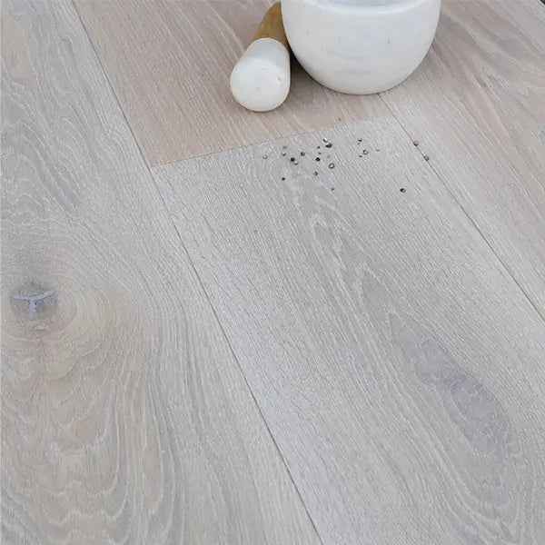 Staki White Brushed Rustic LED Oil 2400x180x15mm (2.59sqm pack) - Wiltshire Wood Flooring Supplies
