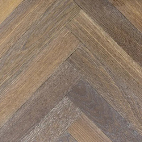 Staki York Herringbone Rustic Oak LED Oil (0.80sqm pack) - Wiltshire Wood Flooring Supplies