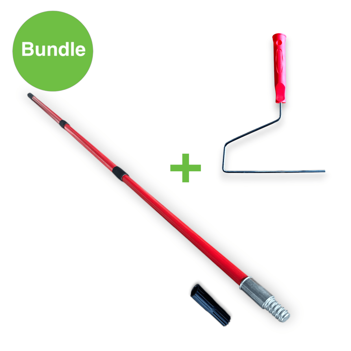 Telescopic Extension Pole with 250mm Roller Handle - Wiltshire Wood Flooring Supplies