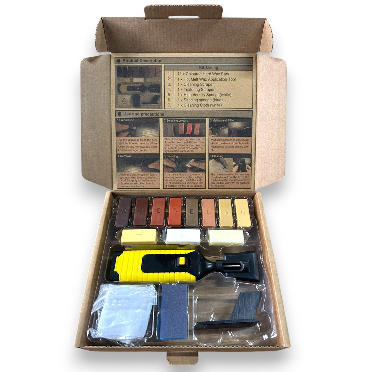 Wood Floor Hard Wax Scratch & Dent Repair Kit (batteries not included) - Wiltshire Wood Flooring Supplies