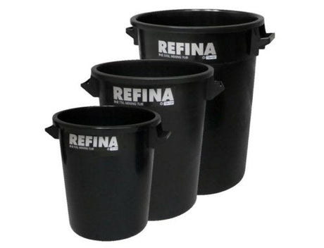 Refina Black Mixing Bucket set 35ltr/50ltr/75ltr - Wiltshire Wood Flooring Supplies