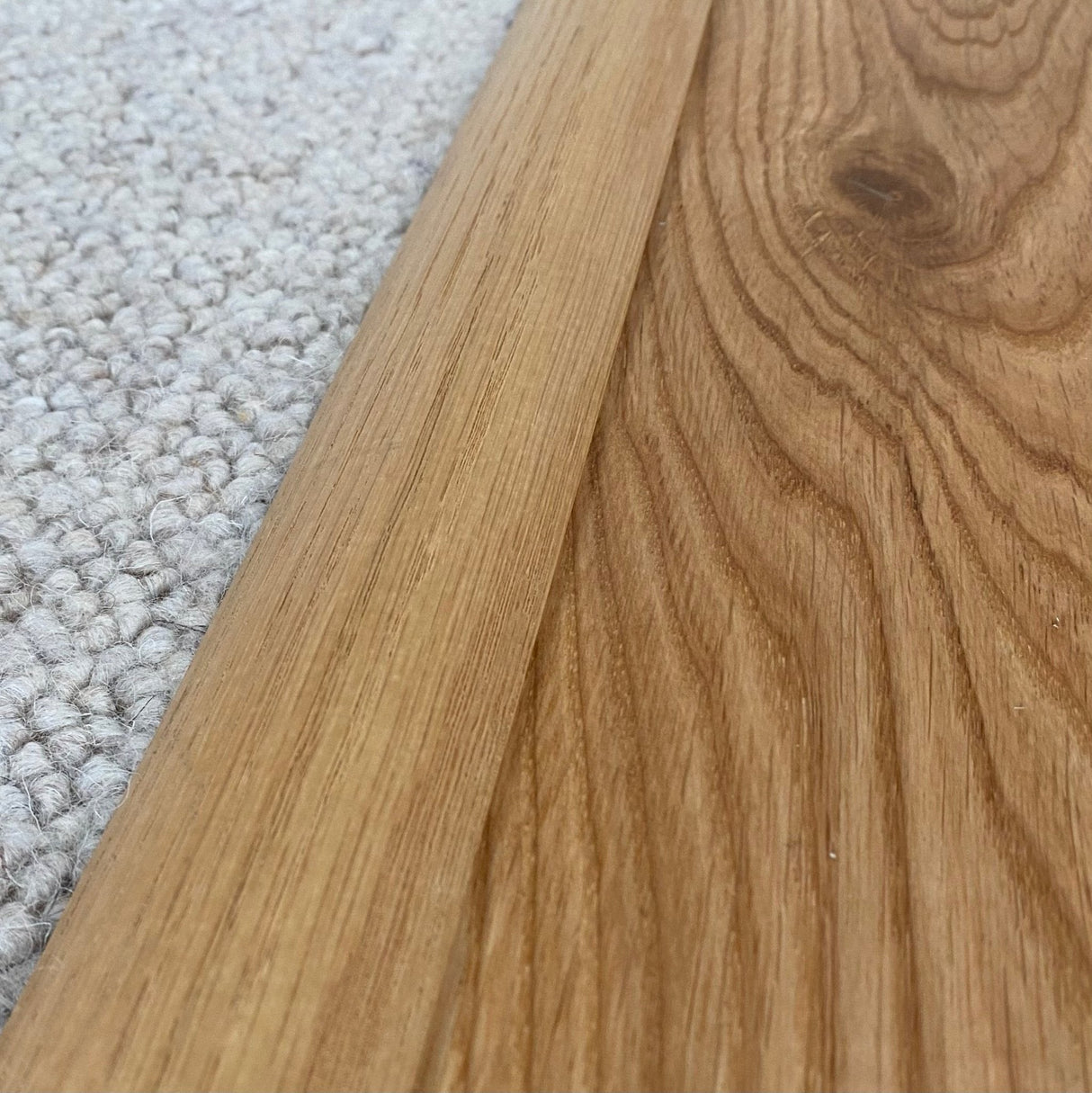 Wood To Carpet - Solid Oak Reducer Threshold - Wiltshire Wood Flooring Supplies
