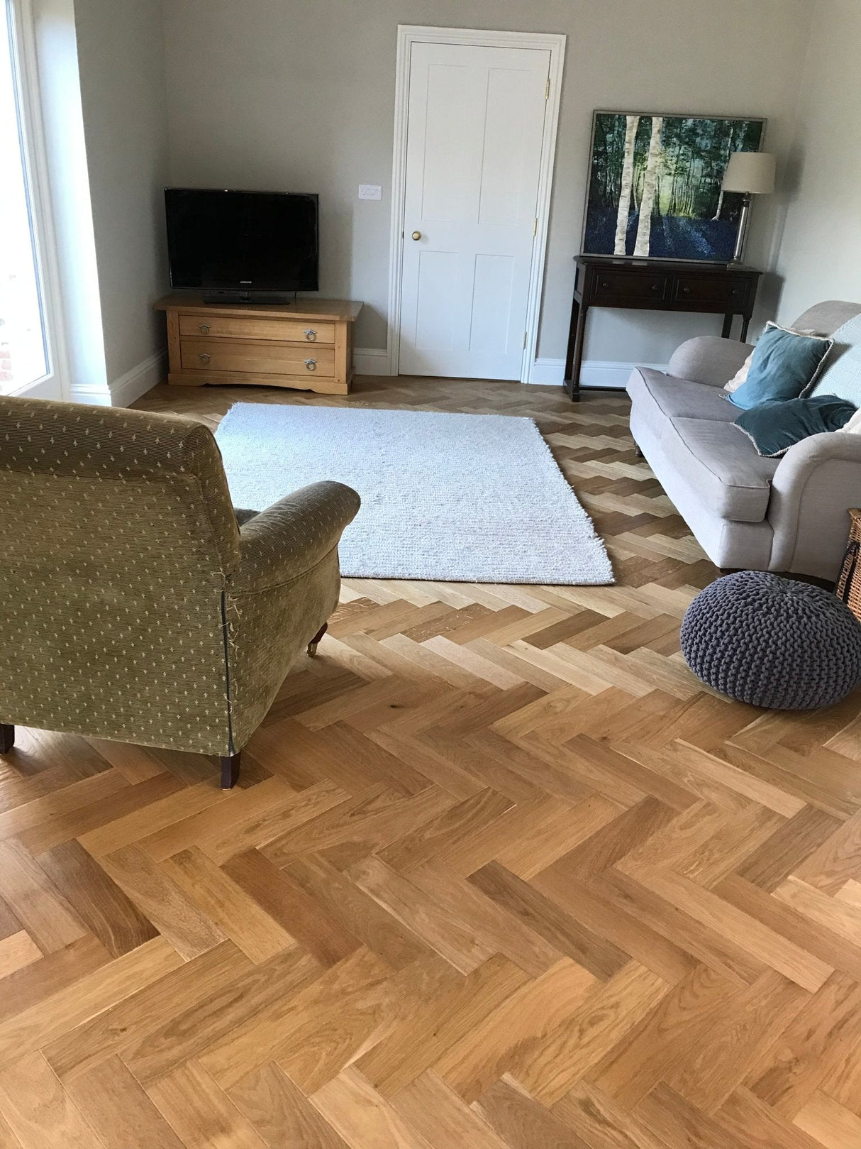 ZB201 Smoked Oak Herringbone (Price Per Pack) - Wiltshire Wood Flooring Supplies