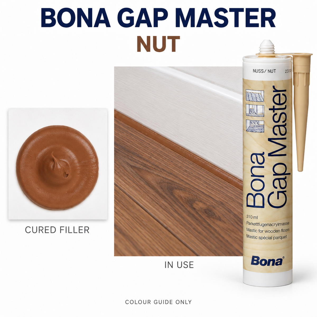 Bona Gap Master Flexible Wood Floor Gap Filler 310ml