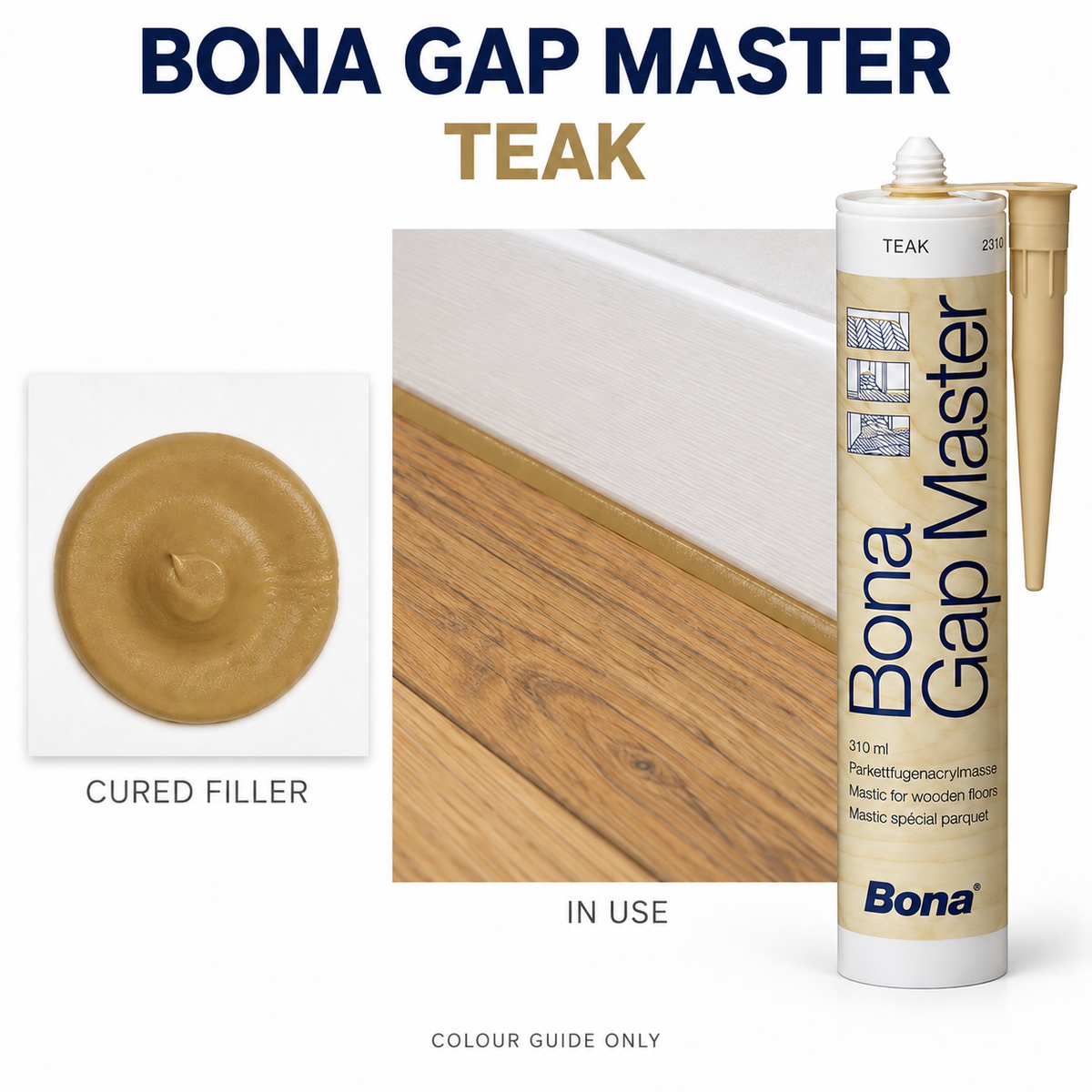 Bona Gap Master Flexible Wood Floor Gap Filler 310ml