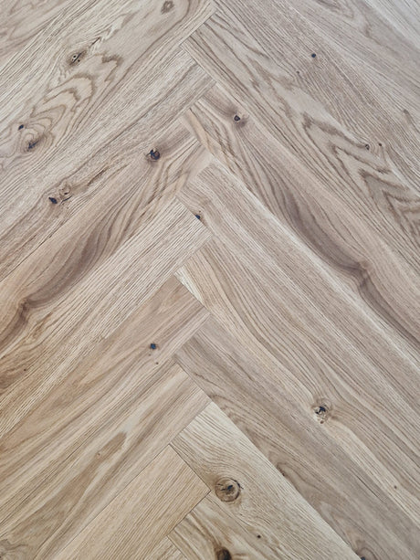Bedlington Engineered Oak Parquet - Matt Lacquered Rustic