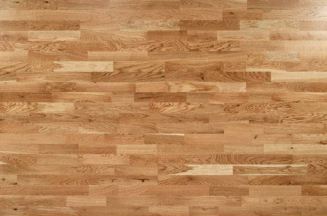 Driftwood Deckboard Oak three-strip wood flooring
