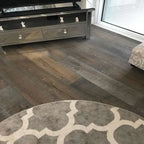 The Sawn Collection Oak Flooring - 190mm – Aruba - Smoked Grey Bandsawn Oak