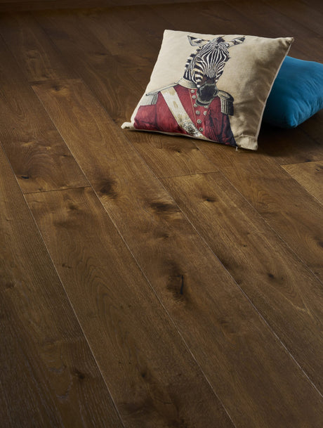Balmoral Colours Oak Flooring - 190mm – Brushed Smoked Oak