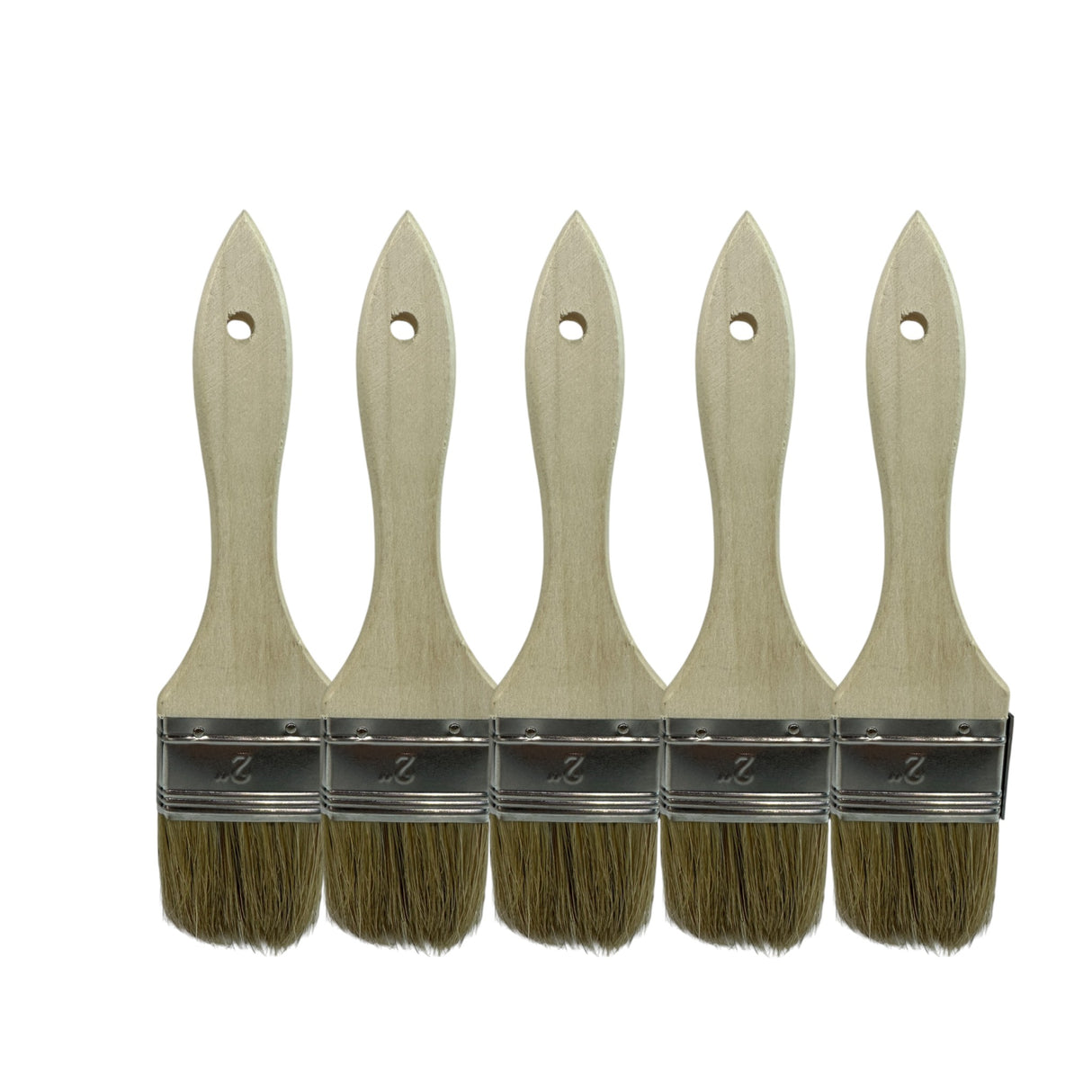 Kana Economy White Bristle Brush – Pack of 5