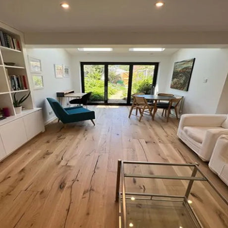 Loch Collection Oak Flooring - 190mm – Tay - Brushed Natural Oak