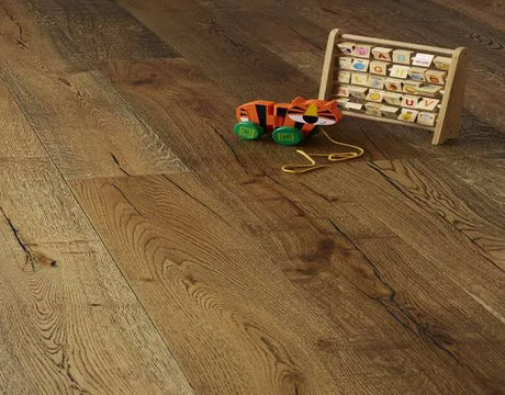 Loch Collection Oak Flooring - 190mm – Tummel - Black Grain Oak