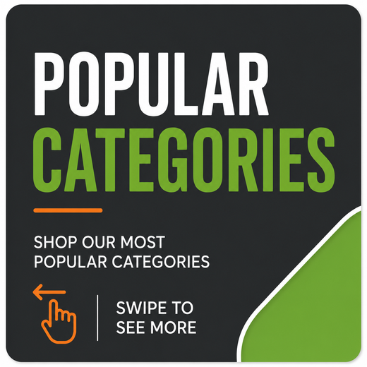 Button with 'Popular Categories' text on a black background