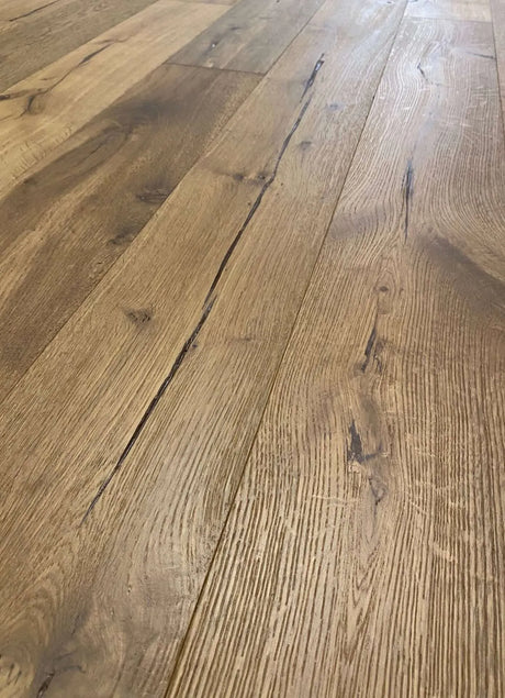 Signature Antique Oak Flooring - 190mm – Heavy Brushed Smoked Oak