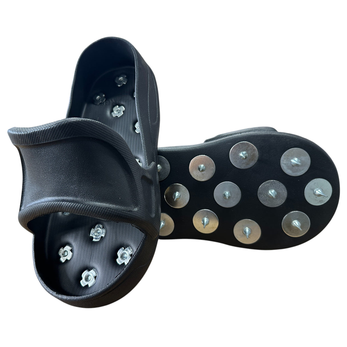 Slide On Spiked Shoes