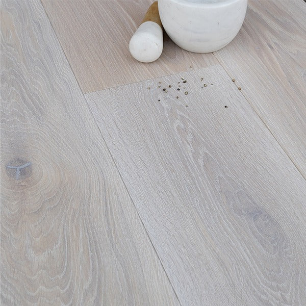 Staki White Brushed Rustic LED Oil 220x20mm (2.11sqm pack) - Image 2