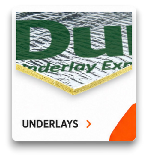 Dulux underlay packaging with brand name and product type on a white background