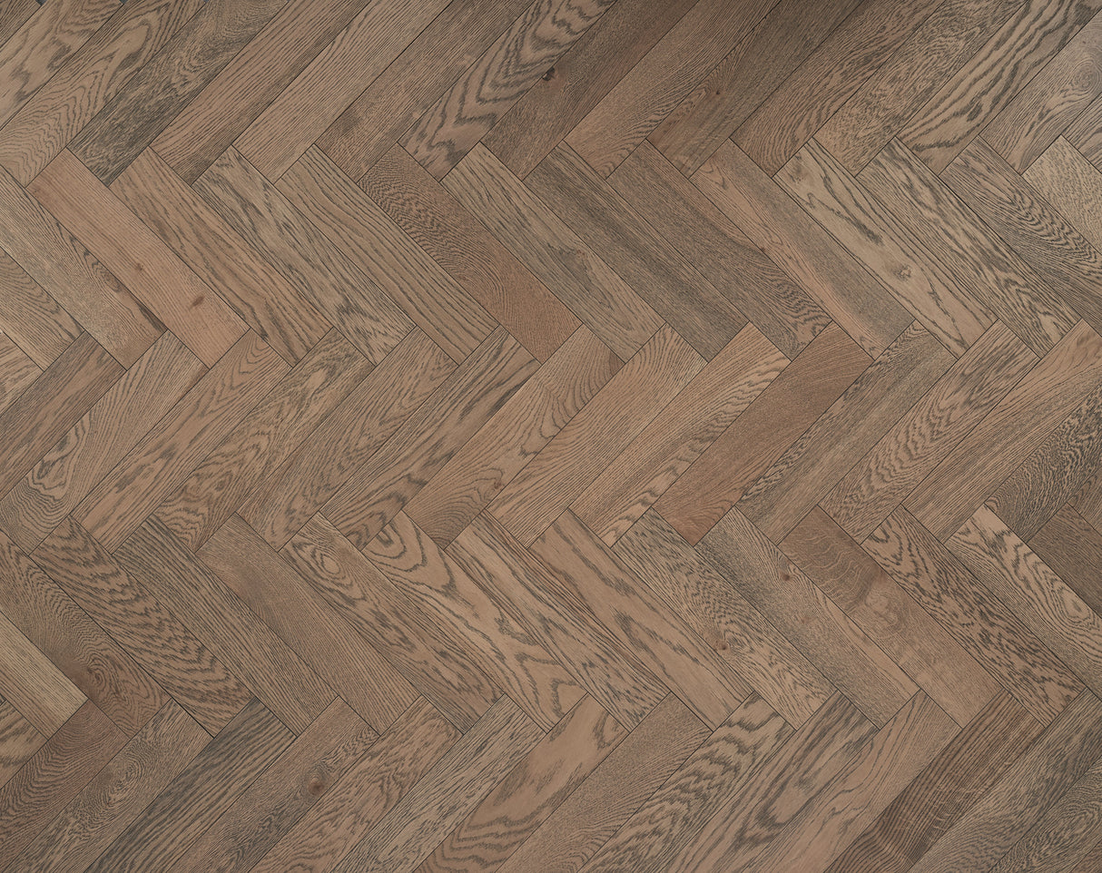 Frozen Umber herringbone