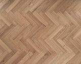 White Smoked Oak herringbone
