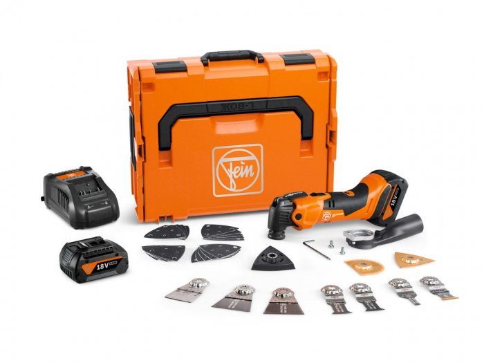 Fein AMM 500 Plus Top 4Ah AS 18V AMPShare Multi Tool Kit - Wiltshire Wood Flooring Supplies