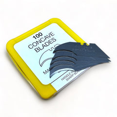 Janser Yellow Box - Concave Safety Knife Blades (100 Blades) - Wiltshire Wood Flooring Supplies