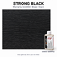 Morrells SCANDI Strong Black wood stain 100ml sample with indicative stained wood colour