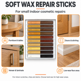 Morrells soft wax uses: furniture and tables, doors and skirting, veneer and laminate, and low-wear floor areas.