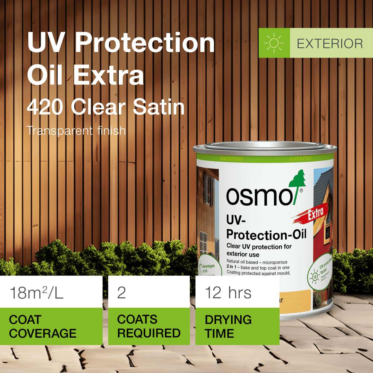 Osmo UV - Protection Oil Extra 420 - Wiltshire Wood Flooring Supplies