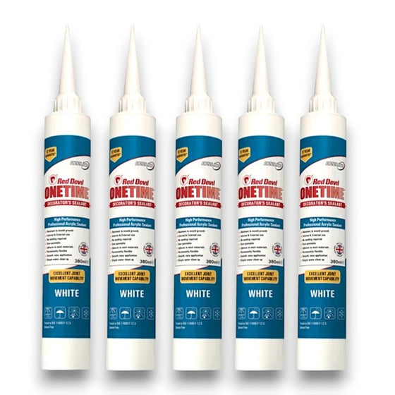 Red Devil OneTime Decorators Caulk 380ml - Box of 5