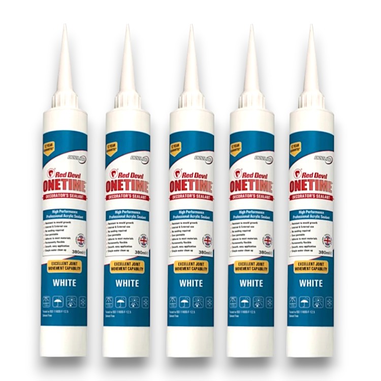 Red Devil OneTime Caulk Sealant 380ml - Box of 5